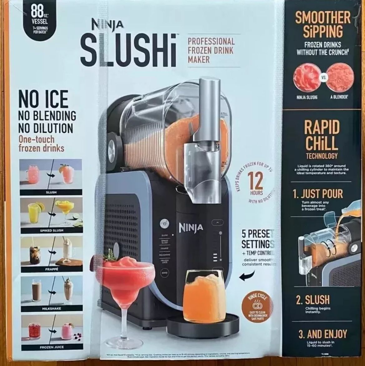 Ninja SLUSHi Professional Frozen Drink Maker 88oz FS301