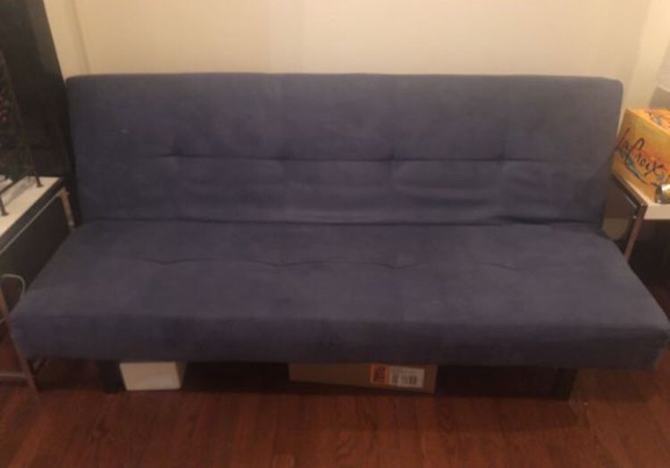 Blue IKEA futon for sale! Barely used!