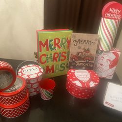 11 CHRISTMAS BOXES AND TINS