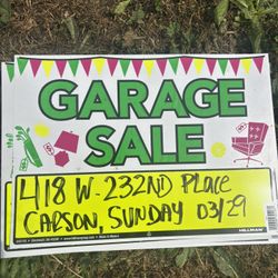 GARAGE SALE TOMORROW 3/29 SUNDAY!!!