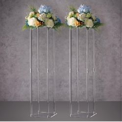 Acrylic Flower Stand (pack Of 9)