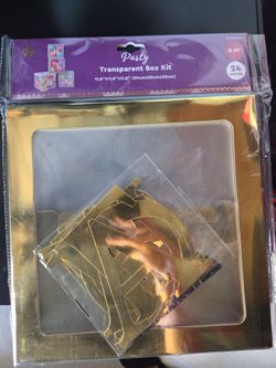 Transparent Boxes with Letters DIY Decoration 24 Pcs Grad , Love, Baby Shower