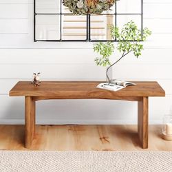 Kitchen And Dining Room Bench Dark Wood (Single)