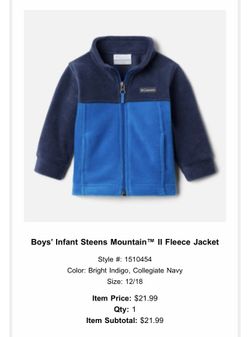 Infant Steens Mountain Fleece Jacket 
