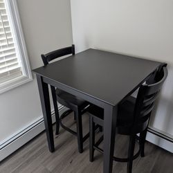 3 Piece Dining Set Solid Wood.   Assembled. 