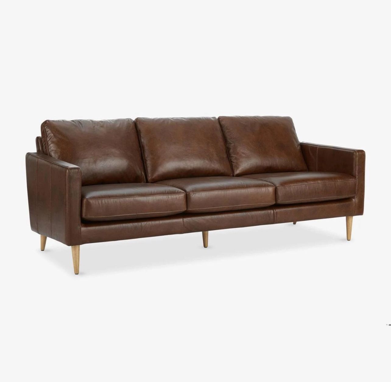 Feather Stanton Cognac Leather Sofa