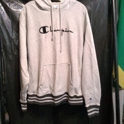 Champion Life Men's Reverse Weave Po Hood Yarn Dye Rib.  Size XL.