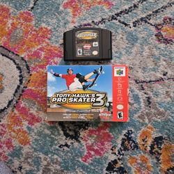 Tony Hawk Game Cartridge And Box Only 