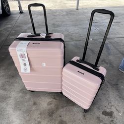 2 Pc Suitcase PINK