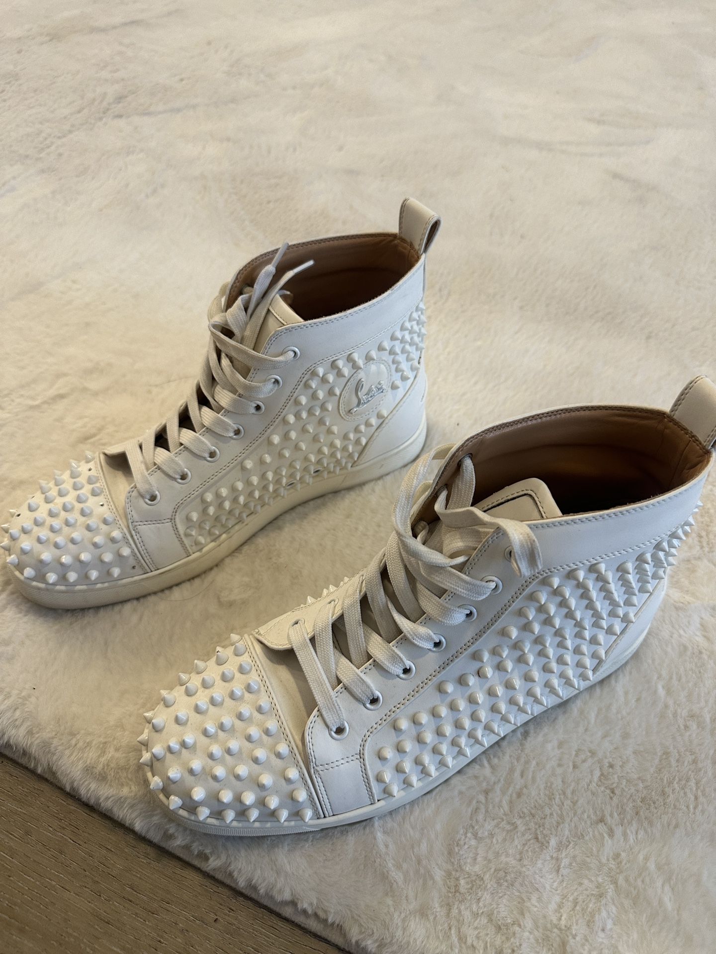 Louis Vuitton Louboutin Mens Spiked Sneakers Christian Louboutin 