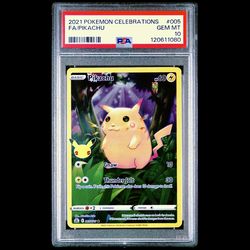 PSA 10 Pikachu Full Art Holo 005/025 Celebrations 2021 25th Anniversary Base Set Reprint Flawless Pokemon Card