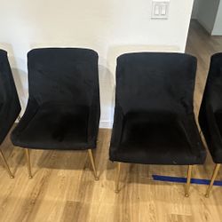 Upholstered Velvet Dining Room Chairs  