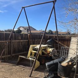 A Frame Gantry Crane 2.5 Inch Pipe 7 Foot Wiide By 10 Foot Tall 