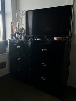 Large Black Dresser