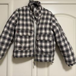 BDG Flannel Puffer Jacket
