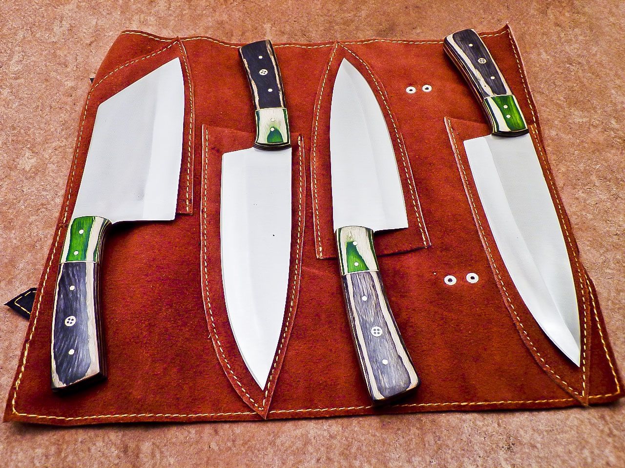 Handmade 4 Pcs Kitchen Knives Set