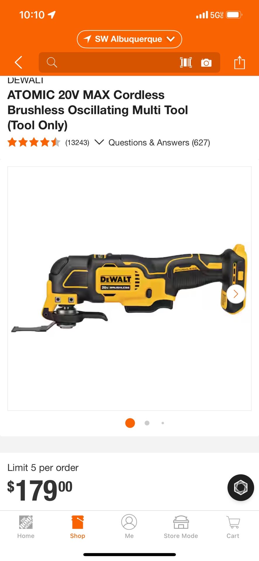 TOOL ONLY DeWalt Oscillating Tool