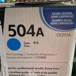 HP 504A Cyan Standard Yield Toner Cartridge (CE251A)