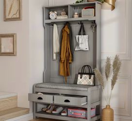 Hall Tree W/ Storage desk