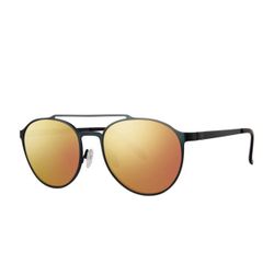 Modz Sunz Hidden Double Bridge Aviator Sunglasses Matte Gunmetal Frame 52-19-140