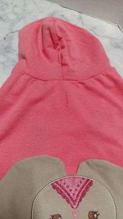 Martha Stewart Pets Hooded Shirt Size Large Color Pink With An Elephant On It NWT  Thumbnail