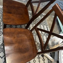 2 Cherrywood Farm Style X Back Chairs!