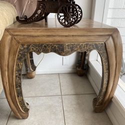 Two Side Tables/end Tables Asian modern contemporary 