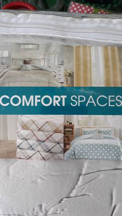 Comfort Spaces 3 pc Comforter ( Reversible)Queen size Light Gray & Yellow