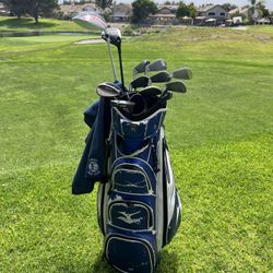 Complete Golf Set Bundle – Mizuno MP-64 Irons, Ping Woods & Putter, TaylorMade Driver + Mizuno Tour Bag