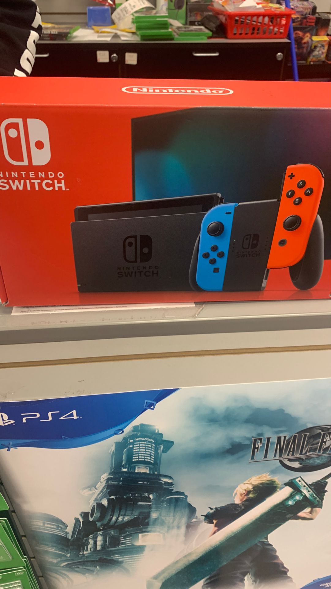 Nitendo switch brand new out box with game