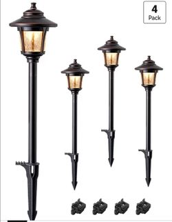 Set of 4 Edishine Low Voltage landscape lights
