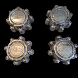 Ford Center Caps OEM 3C34-1A096-CA,  F-150,  2004-2014 F-250,  2005-2016 Used Set