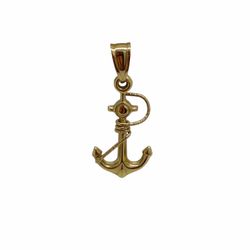 Pendant Solid Gold 14k. Anchors