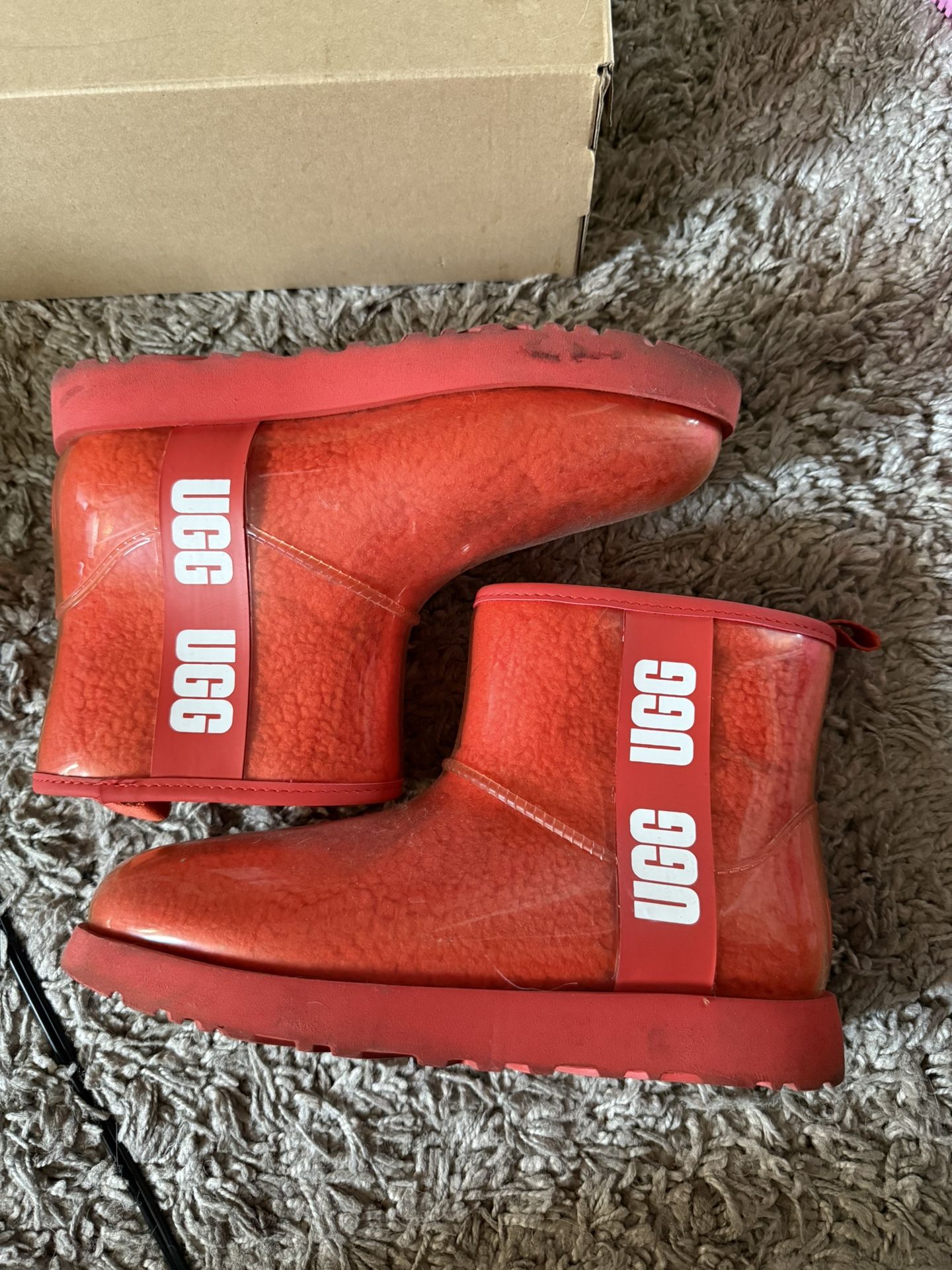 Red Waterproof Ugg Boots Size 9 (both Colors Available)