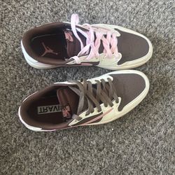Pink Nd Brown Air Jordan low’s