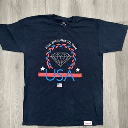 Diamond Supply Co Mens USA Team T-Shirt Size Large