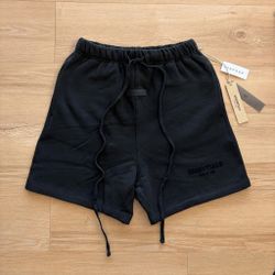 Essentials Black Men’s Athletic Sweat Shorts