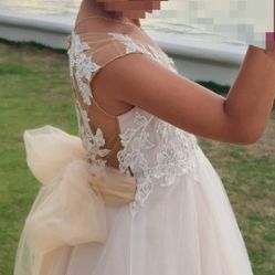 Embellished Tulle Flower Girl Dress