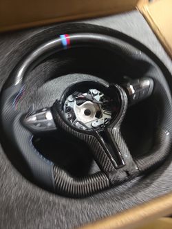 Black Carbon Fibre Sports Style Steering Wheel for M3 F30 F20 F32 F36 F80 F82 F87 F21 F31 F34