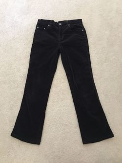 Black Corduroy Flared Pants Girls Size 12