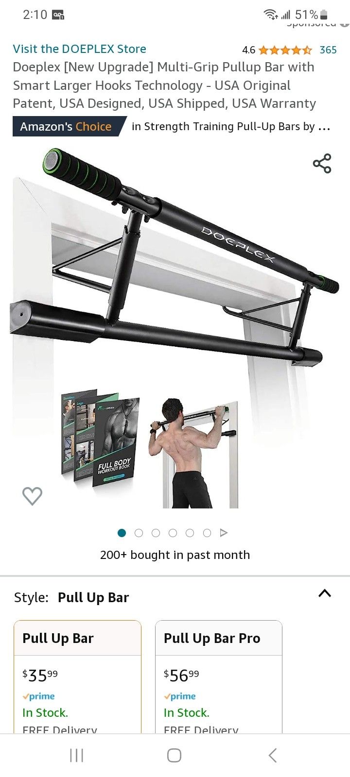 Ikon Fitness Pull-up Bar, New $22