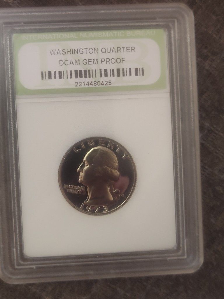 1973 S Washington Quarter DCAM Gem proof 
