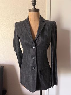 Poleci grey tailored blazer jacket size 2