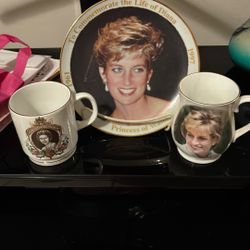 Princess. Diana Plates And Cup Set