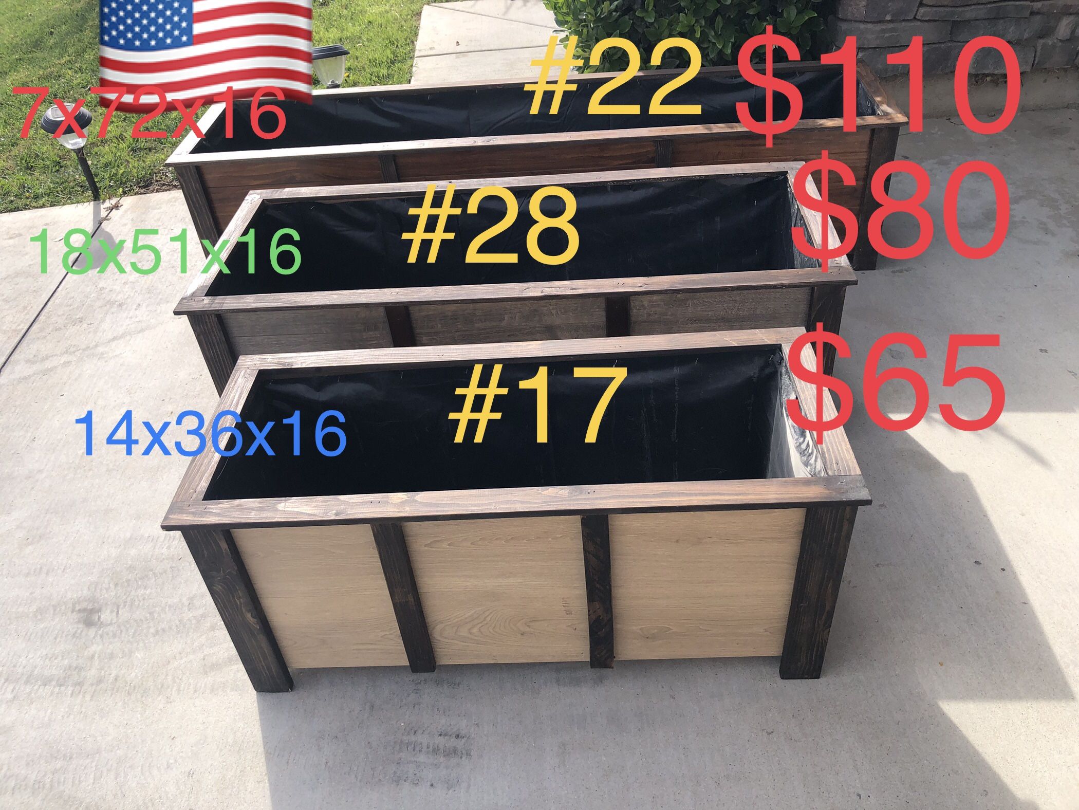 Planter Box Bed Garden Raised Pots