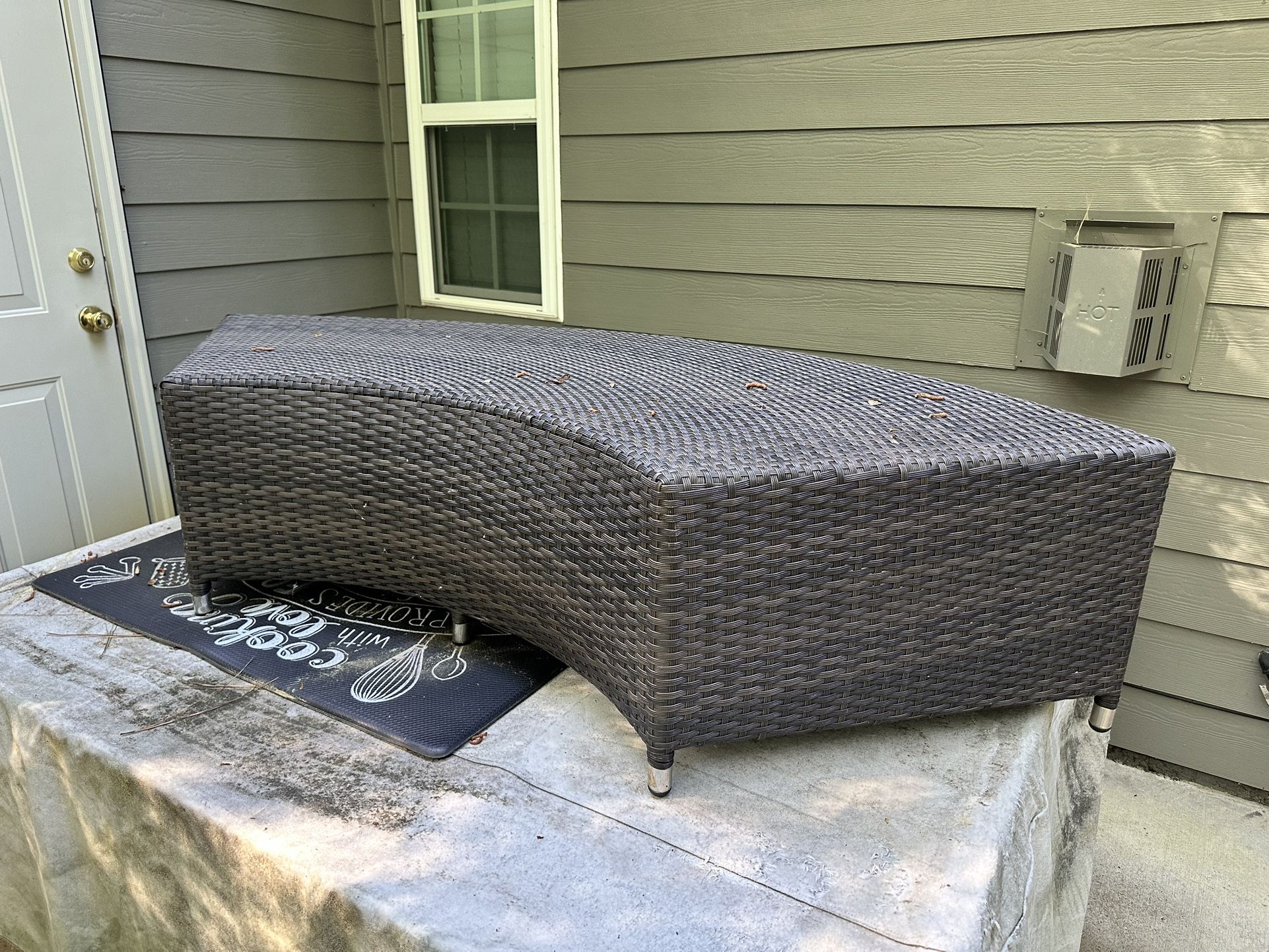 Moon Shape Patio Bench. CASH ONLY!! Make Offer!