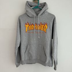 Thrasher Flame Hoodie Size Small