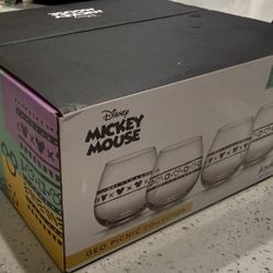 Mickey Mouse Geo Picnic Collection Limited Edition Drinking Glasses