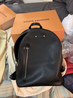 Louis Vuitton Black Taurillon Leather Armand Backpack Bag