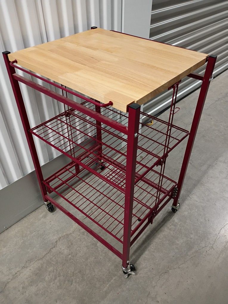Folding Kitchen Cart/Island